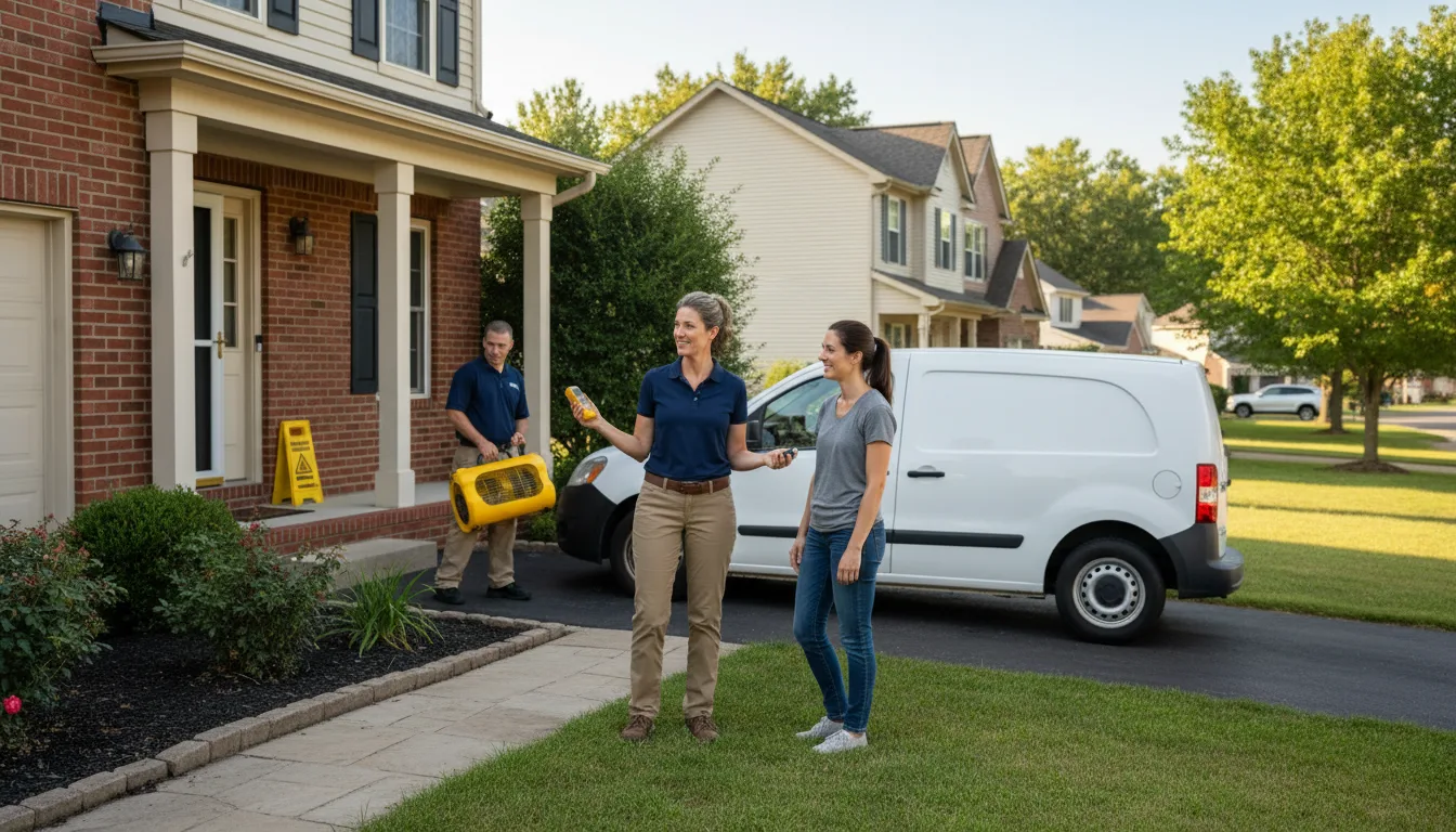 Residential water damage restoration in Kenner, LA